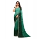 Women's Chiffon Embroidred Saree With Unstitched Blouse 5.5Mtr (Dark Green) Women's Chiffon Embroidred Saree With Unstitched Blouse 5.5Mtr (Dark Green)