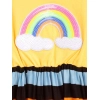 Girl's Cotton Striped Short Sleeve Dress (Multicolor) Girl's Cotton Striped Short Sleeve Dress (Multicolor)