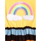 Girl's Cotton Striped Short Sleeve Dress (Multicolor) Girl's Cotton Striped Short Sleeve Dress (Multicolor)