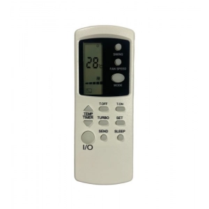 Ecomoye AC Remote No. 31 (No Backlight), Compatible/Replacement for Haier AC Remote Control, White (Exactly Same Remote will Only Work)