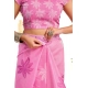 Women's Faux Linen Floral Ready to wear Saree With Unstitched Blouse 5.5Mtr (Light_Pink)