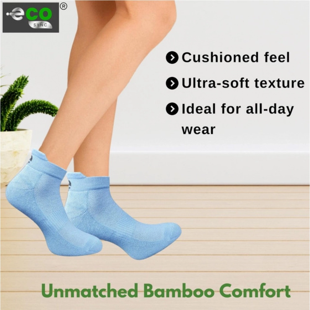 4_Pair Set Unisex Casual Cotton Printed Ankle Length Socks (Multicolor)