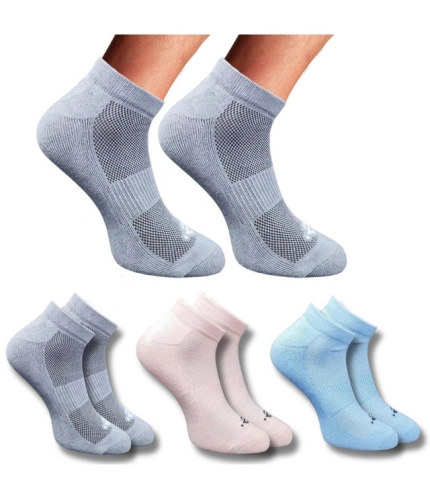 3_Pair Set Unisex Casual Cotton Printed Low Cut Socks (Multicolor)