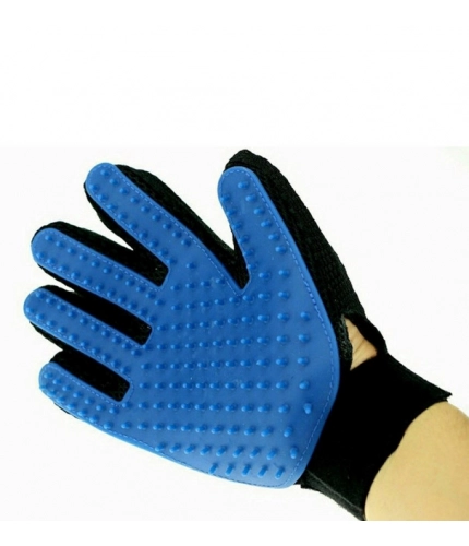 Pack of 2_5-Finger Deshedding Glove – Pet Hair Remover And Grooming Gloves (Color: Assorted )