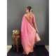 Women's Satin Printed Saree With Unstitched Blouse 5.5Mtr (Pink) Women's Satin Printed Saree With Unstitched Blouse 5.5Mtr (Pink)