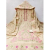 Women's Banarasi Silk Printed Unstitched Salwar Suit Material With Dupatta (Cream, 3Mtrs) Women's Banarasi Silk Printed Unstitched Salwar Suit Material With Dupatta (Cream, 3Mtrs)