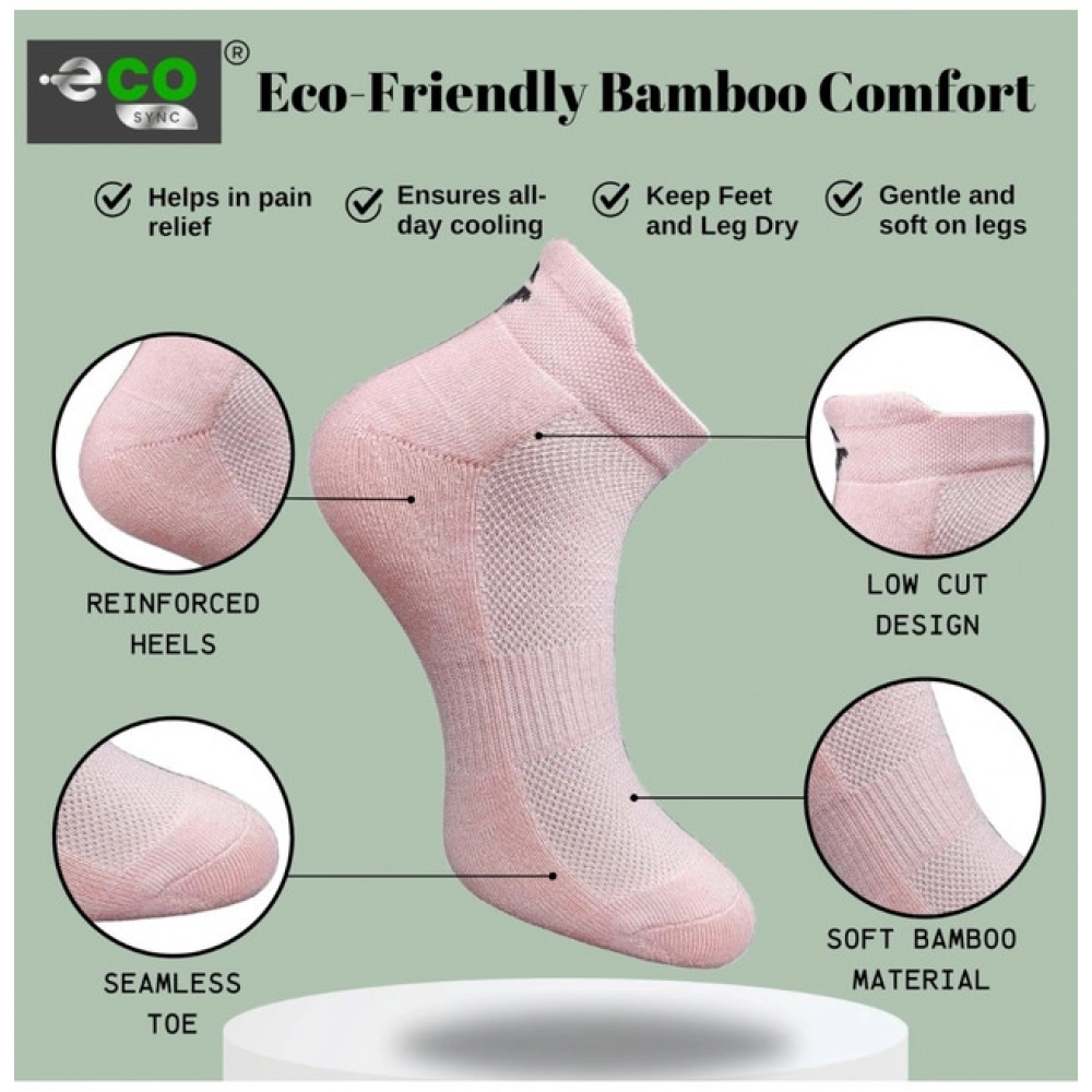 4_Pair Set Unisex Casual Cotton Printed Ankle Length Socks (Multicolor)