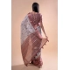 Women's Polyester Printed Saree With Unstitched Blouse 5.5 Mtr (Off-White)