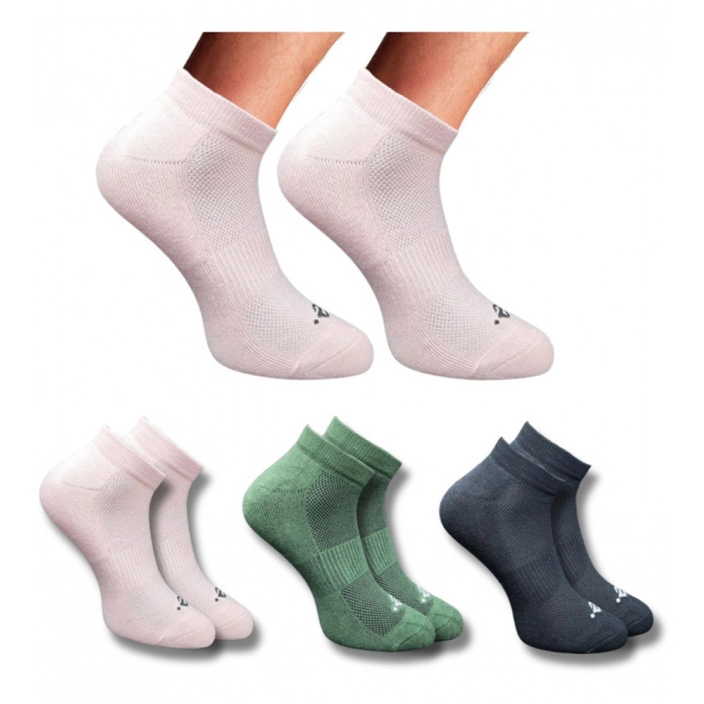 3_Pair Set Unisex Casual Cotton Printed Low Cut Socks (Multicolor)