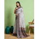 Women's Silk Blend Printed Saree With Unstitched Blouse 5.5Mtr (Grey) Women's Silk Blend Printed Saree With Unstitched Blouse 5.5Mtr (Grey)