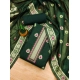 Women's Banarasi Silk Printed Unstitched Salwar Suit Material With Dupatta (Bottle Green, 3Mtrs)