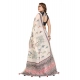 Women's Linen Cotton Printed Saree With Unstitched Blouse 5.5Mtr (Off White) Women's Linen Cotton Printed Saree With Unstitched Blouse 5.5Mtr (Off White)