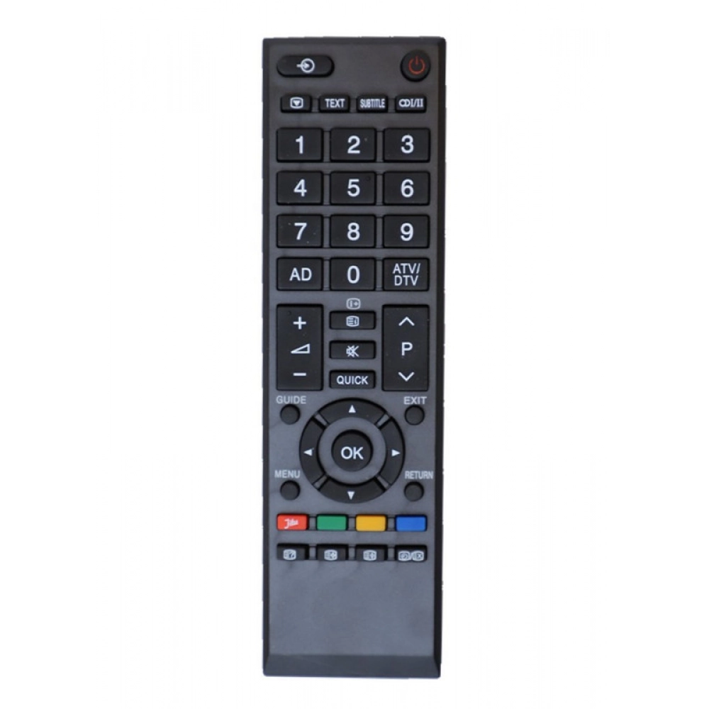 Ecomoye LCD/LED Remote No. 90334, Compatible/Replacement for Toshiba LCD/LED TV Remote Control, Black (Exactly Same Remote will Only Work)