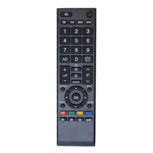Ecomoye LCD/LED Remote No. 90334, Compatible/Replacement for Toshiba LCD/LED TV Remote Control, Black (Exactly Same Remote will Only Work)