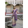 Women's Faux_Tussar Floral Jal With Patola Print Saree With Unstitched Blouse 5.5Mtr (Blue) Women's Faux_Tussar Floral Jal With Patola Print Saree With Unstitched Blouse 5.5Mtr (Blue)