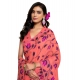 Women's Georgette Printed Saree With Unstitched Blouse 5.5Mtr (Peach) Women's Georgette Printed Saree With Unstitched Blouse 5.5Mtr (Peach)