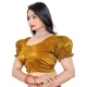 Women's Jimmy Solid Designer Neck Elastic Sleeve Readymade Blouse (Gold 38 , Alterable up to 42)-PID65828 Women's Jimmy Solid Designer Neck Elastic Sleeve Readymade Blouse (Gold 38 , Alterable up to 42)-PID65828