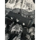 Women's Linen Cotton Printed Saree With Unstitched Blouse 5.5Mtr (Black)