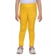 Girl's Cotton Lycra Solid Elasticated Leggings (Yellow) Girl's Cotton Lycra Solid Elasticated Leggings (Yellow)