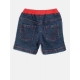 Girl's Denim Lace Inserts Sleeveless Shorts (Blue-Red) Girl's Denim Lace Inserts Sleeveless Shorts (Blue-Red)