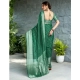 Women's Georgette Weaving Saree With Unstitched Blouse 5.5Mtr (Green) Women's Georgette Weaving Saree With Unstitched Blouse 5.5Mtr (Green)
