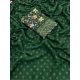 Women's Printed Brasso Saree With Unstitched Blouse (Green, 5-6 Mtrs) Women's Printed Brasso Saree With Unstitched Blouse (Green, 5-6 Mtrs)
