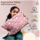 Soft Plush Printed Baby Infant Pillow for Kids Age 1 To 5 Years (Pink)