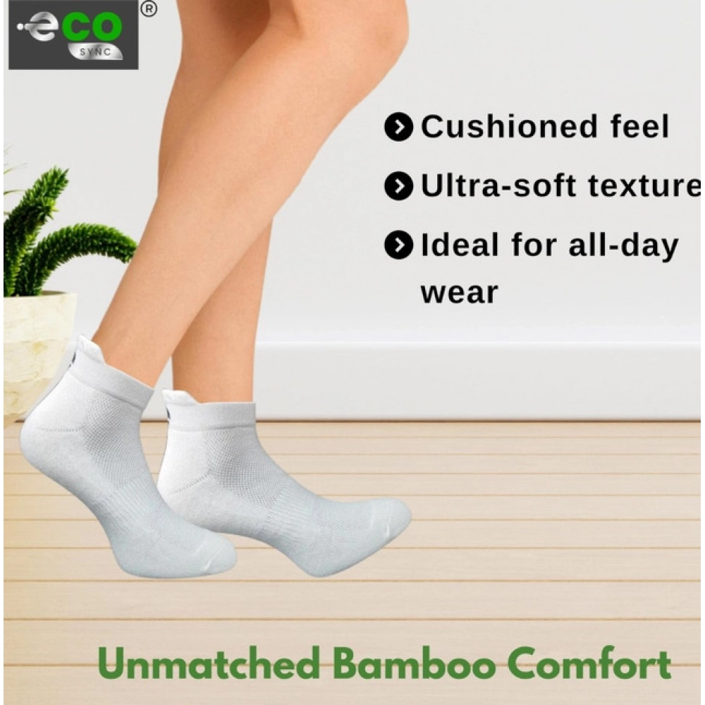 4_Pair Set Unisex Casual Cotton Printed Ankle Length Socks (Multicolor)