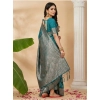 Women's Silk Blend Printed Saree With Unstitched Blouse 5.5Mtr (Sea Green) Women's Silk Blend Printed Saree With Unstitched Blouse 5.5Mtr (Sea Green)
