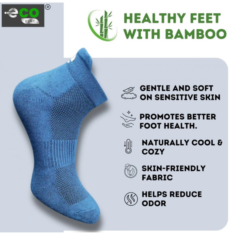 4_Pair Set Unisex Casual Cotton Printed Ankle Length Socks (Multicolor)