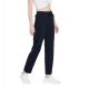 Women's Cotton Solid Elasticated Track Pants (Navy)