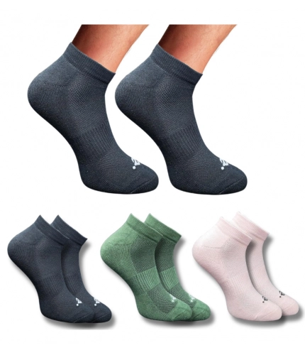3_Pair Set Unisex Casual Cotton Printed Low Cut Socks (Multicolor)