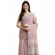 Women's Linen Cotton Printed Saree With Unstitched Blouse 5.5Mtr (Purple) Women's Linen Cotton Printed Saree With Unstitched Blouse 5.5Mtr (Purple)