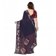 Women's Georgette Printed Saree With Unstitched Blouse 5.5Mtr (Navy Blue) Women's Georgette Printed Saree With Unstitched Blouse 5.5Mtr (Navy Blue)