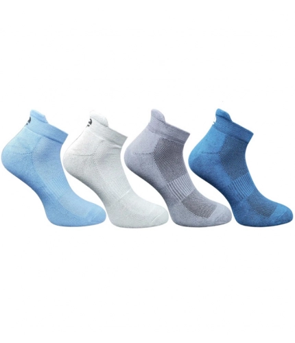 4_Pair Set Unisex Casual Cotton Printed Ankle Length Socks (Multicolor)
