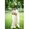 Women's Faux_Banarasi Lining Pattern Saree With Unstitched Blouse 5.5Mtr (Off_White) Women's Faux_Banarasi Lining Pattern Saree With Unstitched Blouse 5.5Mtr (Off_White)