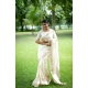 Women's Faux_Banarasi Lining Pattern Saree With Unstitched Blouse 5.5Mtr (Off_White) Women's Faux_Banarasi Lining Pattern Saree With Unstitched Blouse 5.5Mtr (Off_White)