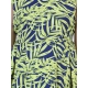 Girl's Polyester Crepe & Net Printed Sleeveless Dress (Yellow-Blue) Girl's Polyester Crepe & Net Printed Sleeveless Dress (Yellow-Blue)