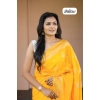 Women's Soft Lichi Silk Printed Saree With Unstitched Blouse 5.5Mtr (Yellow) Women's Soft Lichi Silk Printed Saree With Unstitched Blouse 5.5Mtr (Yellow)
