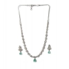 Women's Brass Silver Plated Necklace set (Turquoise) Women's Brass Silver Plated Necklace set (Turquoise)