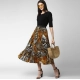 Women's Satin Pleated Elasticated Skirt (Multicolor) Women's Satin Pleated Elasticated Skirt (Multicolor)
