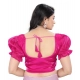 Women's Jimmy Solid Designer Neck Elastic Sleeve Readymade Blouse (Pink 38 , Alterable up to 42)-PID65832 Women's Jimmy Solid Designer Neck Elastic Sleeve Readymade Blouse (Pink 38 , Alterable up to 42)-PID65832