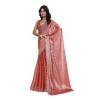 Dropship Women's Jimmy choo Embellished Bollywood Saree With Unstitched Blouse 5.5Mtr (Orange)