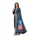 Women's chanderi silk Printed Dupatta (Navy Blue, Length: 2 Mtr) Women's chanderi silk Printed Dupatta (Navy Blue, Length: 2 Mtr)