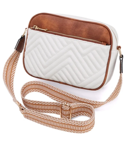 Women's PU Leather Zipper Sling Bag