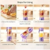Plastic Solid Electric USB Juicer (Purple)