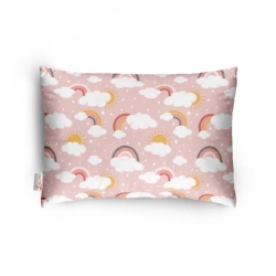 Soft Plush Printed Baby Infant Pillow for Kids Age 1 To 5 Years (Pink)