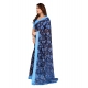 Women's Georgette Printed Saree With Unstitched Blouse 5.5Mtr (Blue) Women's Georgette Printed Saree With Unstitched Blouse 5.5Mtr (Blue)