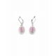 Women's Brass Silver Plated Pendant Set (Pink) Women's Brass Silver Plated Pendant Set (Pink)