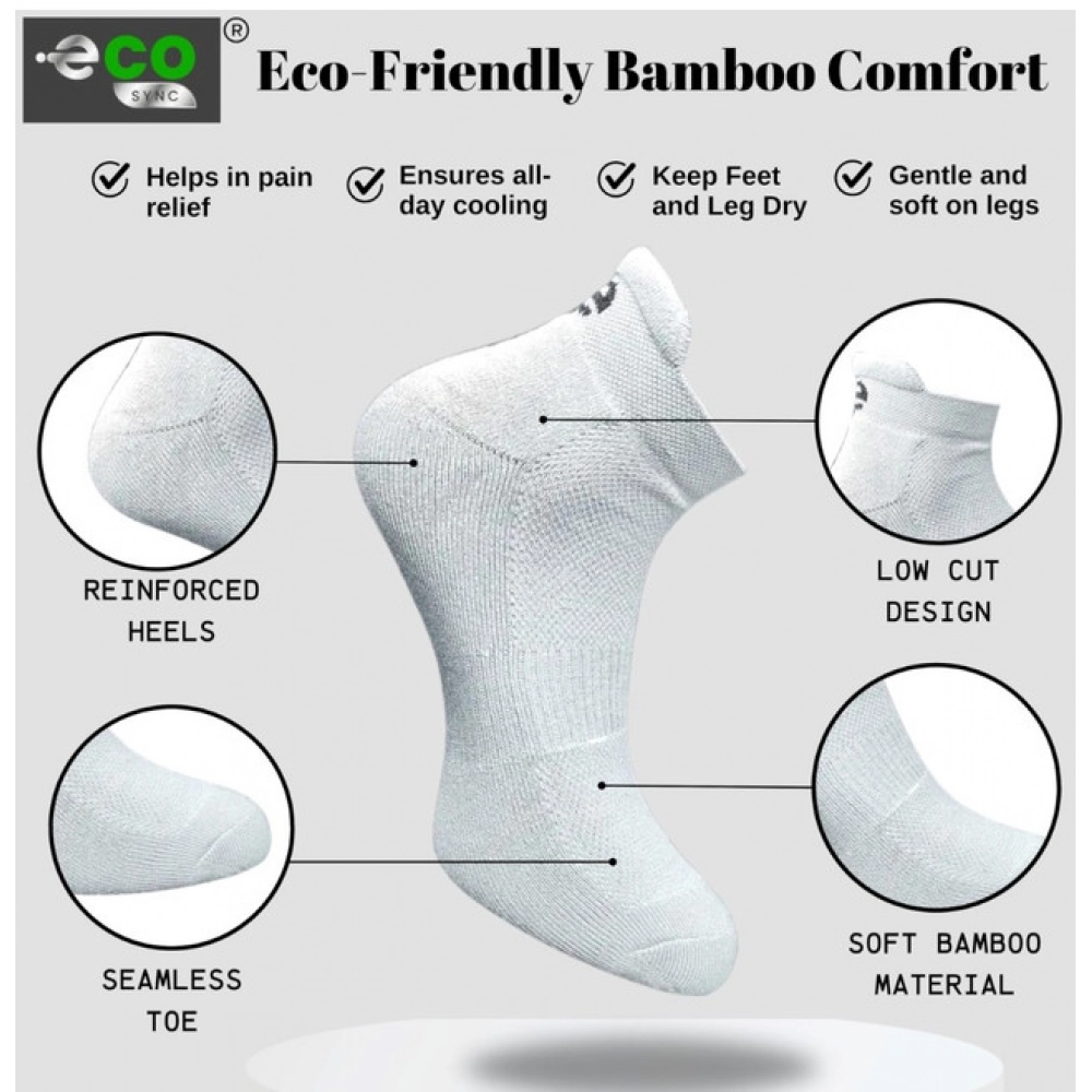 4_Pair Set Unisex Casual Cotton Printed Ankle Length Socks (Multicolor)